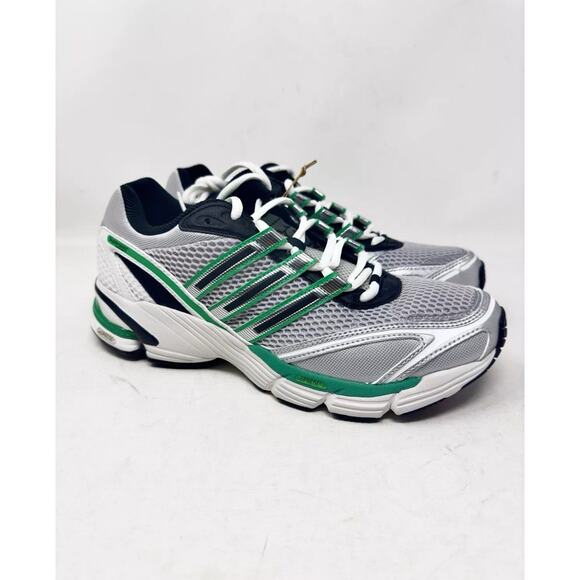 Adidas Supernova Cushion 7 IG1745 Matte Silver / Core Black / Surf Green Size 9